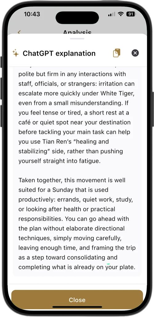 Qimen Dunjia AI Interpretation - Qi Men Dun Jia Reading Explained